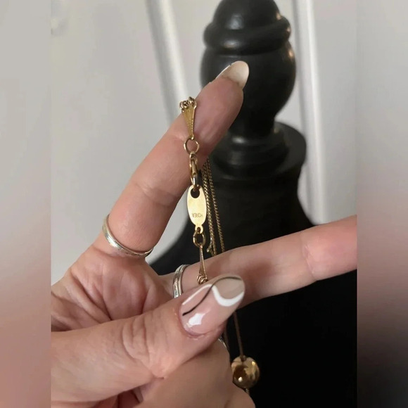 Estate Bundle of 4  Bohemian Gold Dainty Necklaces - Picture 7 of 11